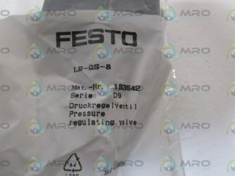 FESTO LR-QS-8 PRESSURE REGULATOR  NSMP