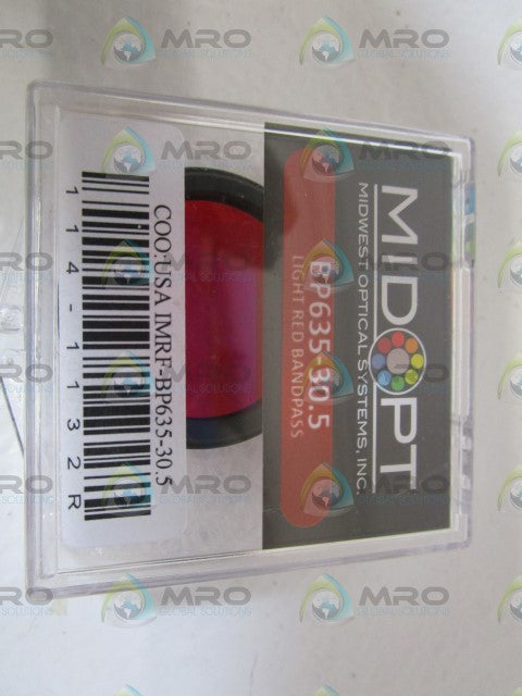 MIDOPT LIGHT RED BANDPASS BP635-30.5 *ORIGINAL PACKAGE*