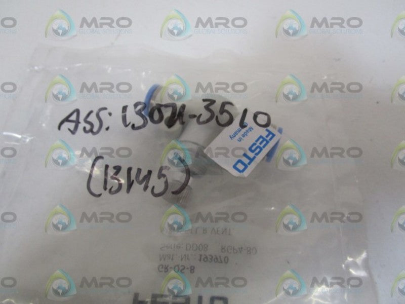 FESTO 193970 ONE-WAY FLOW CONTROL VALVE GR-QS-8 * NEW IN FACTORY BAG *