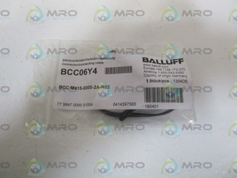 BALLUFF CONNECTOR/CONNECTING CABLE BCC06Y4  NSMP
