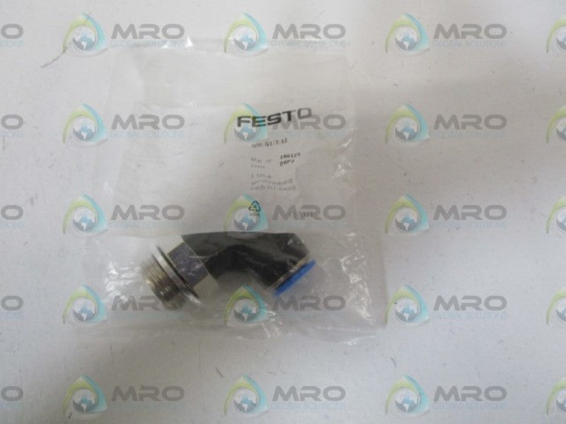 FESTO 186125 PUSH IN L-FITTING QSL-G1/2-12  NSMP