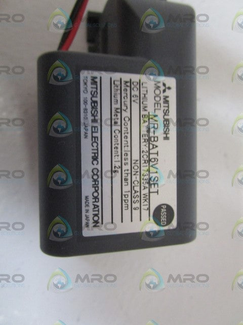 MITSUBISHI BATTERY AND HOLDER MR-BAT6V1SET *NEW NO BOX*
