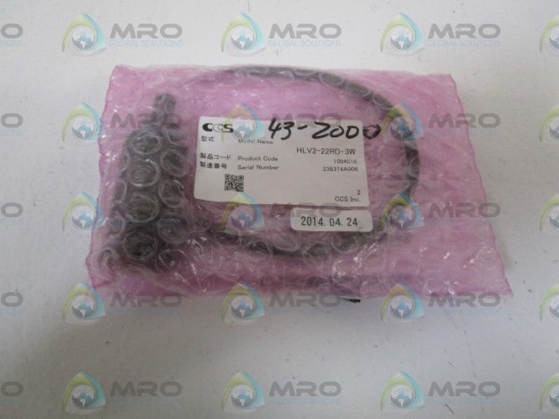 CCS CONNECTOR CABLE HLV2-22RD-3W  NSNP