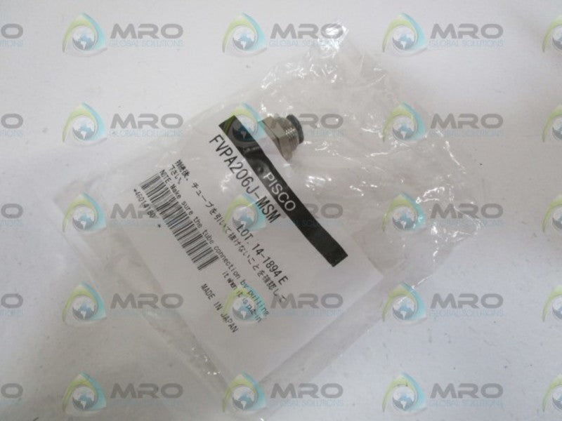 PISCO FITTING FVPA206J-MSM * NEW IN FACTORY BAG *
