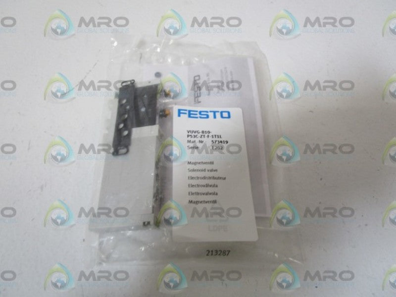 FESTO 573419 SOLENOID VALVE VUVG-B10-P53C-ZT-F-1T1L  NSMP
