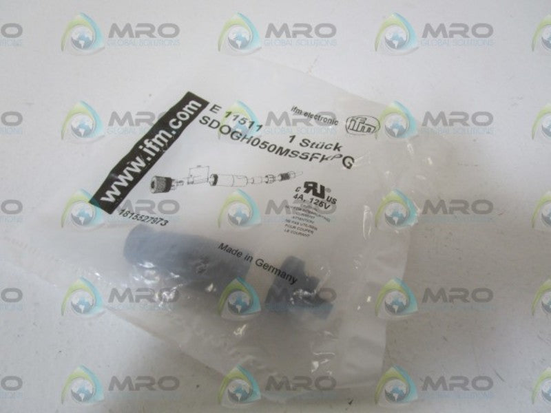 IFM EFECTOR E11511 SOCKET FOR SENSORS W/ M12 CONNECTOR * NEW IN FACTORY BAG *