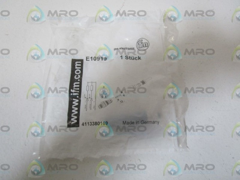 IFM EFECTOR E10919 WIREABLE CONNECTOR * NEW IN FACTORY BAG *