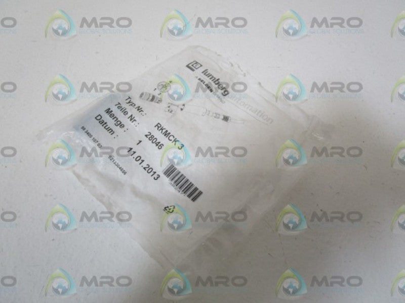 LUMBERG RKMCK3 ATTACHABLE FEMALE CONNECTOR * NEW IN FACTORY BAG *