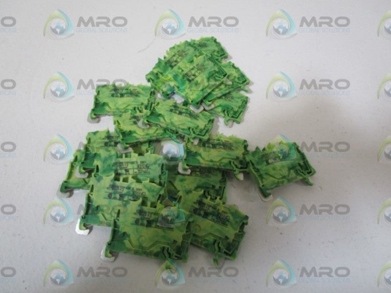 LOT OF 18 WAGO GREEN CONDUCTOR 2001-1207 *NEW NO BOX*