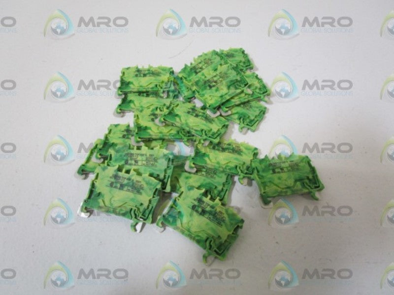 LOT OF 18 WAGO GREEN CONDUCTOR 2001-1207 *NEW NO BOX*