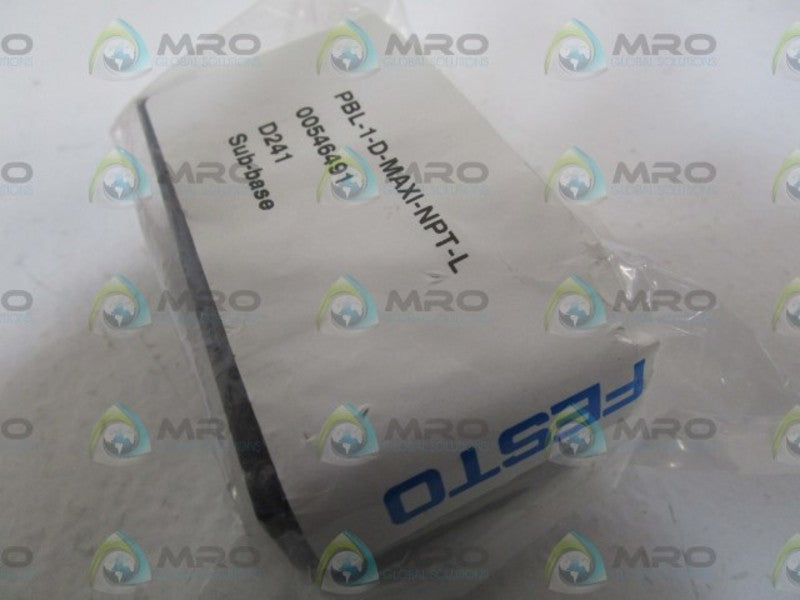 FESTO 546491 SUB-BASE PBL-1-D-MAXI-NPT-L  NSMP
