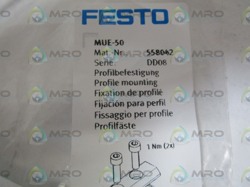 FESTO 558042 PROFILE MOUNTING MUE-50 * NEW IN FACTORY BAG *