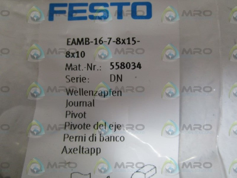 FESTO 558034 JOURNAL PIVOT EAMB-16-7-8X15-8X10  NSMP