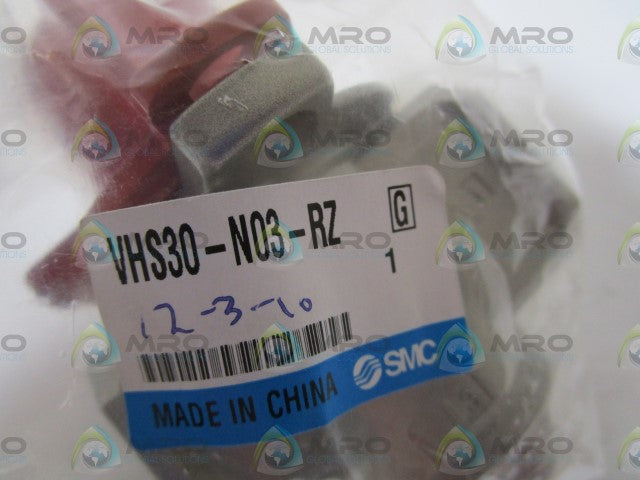 SMC LOCKOUT SOLENOID VALVE VHS30-N03-RZ *NEW FACTORY BAG*