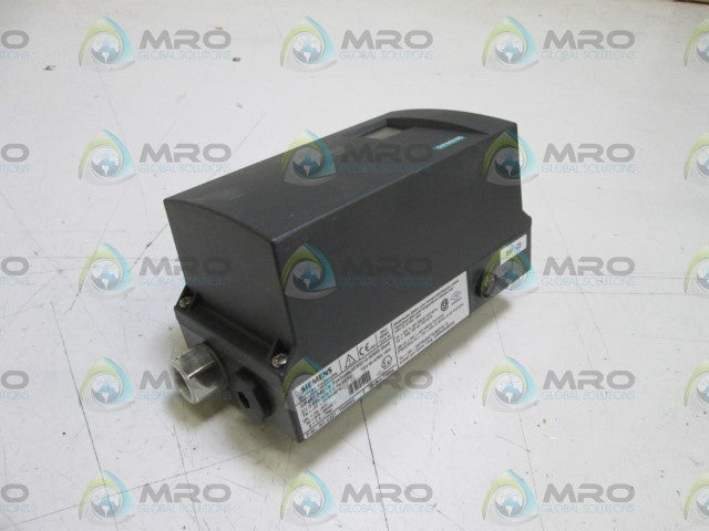 SIEMENS VALVE POSITIONER 6DR52100EN000AA0 *NEW IN BOX*