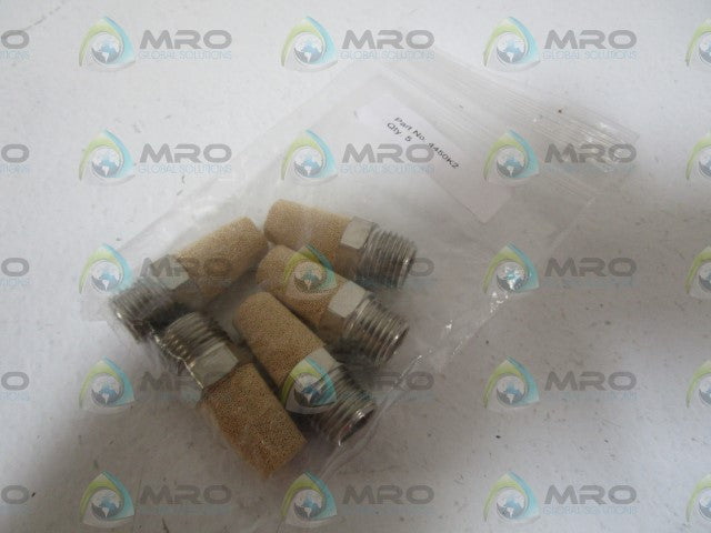 LOT OF 5 SMC EXHAUST MUFFLER 4450K2 *NEW IN BAG*