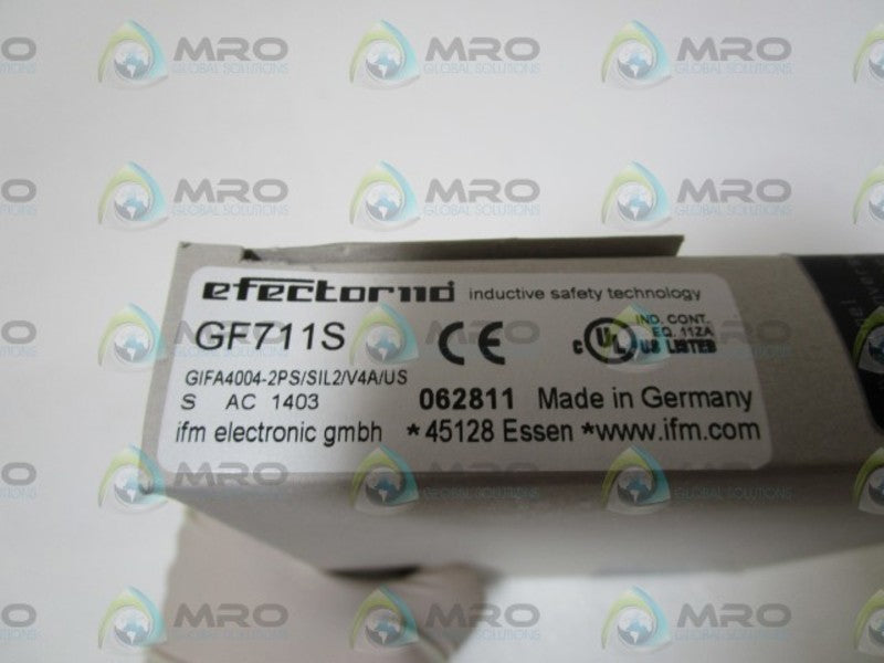 IFM EFECTOR GF711S FAIL-SAFE INDUCTIVE PROXIMITY SENSOR * FACTORY SEALED *
