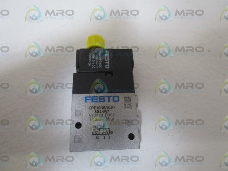 FESTO 550233 SOLENOID VALVE CPE10-M1CH-3GL-M7  NSNP