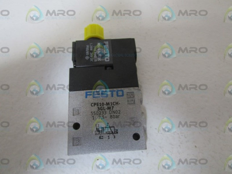 FESTO 550233 SOLENOID VALVE CPE10-M1CH-3GL-M7  NSMP
