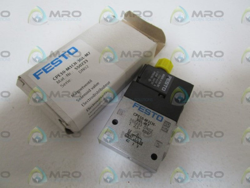 FESTO 550233 SOLENOID VALVE CPE10-M1CH-3GL-M7  NSMP