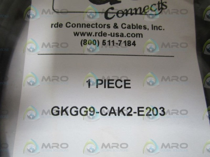 RDE CONNECTS CONNECTOR CABLE GKGG9-CAK2-E203  NSNP IN BAG