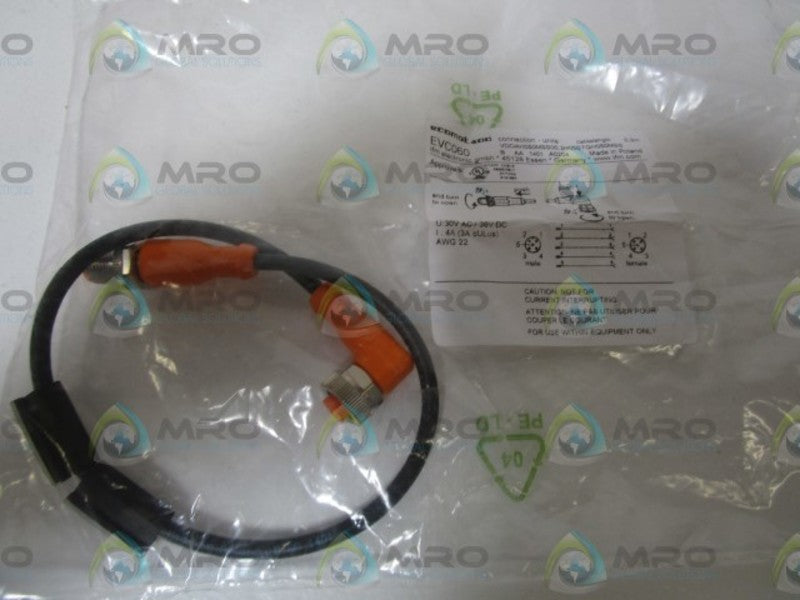 IFM EFECTOR EVC060 CABLE CONNECTOR * NEW IN FACTORY BAG *