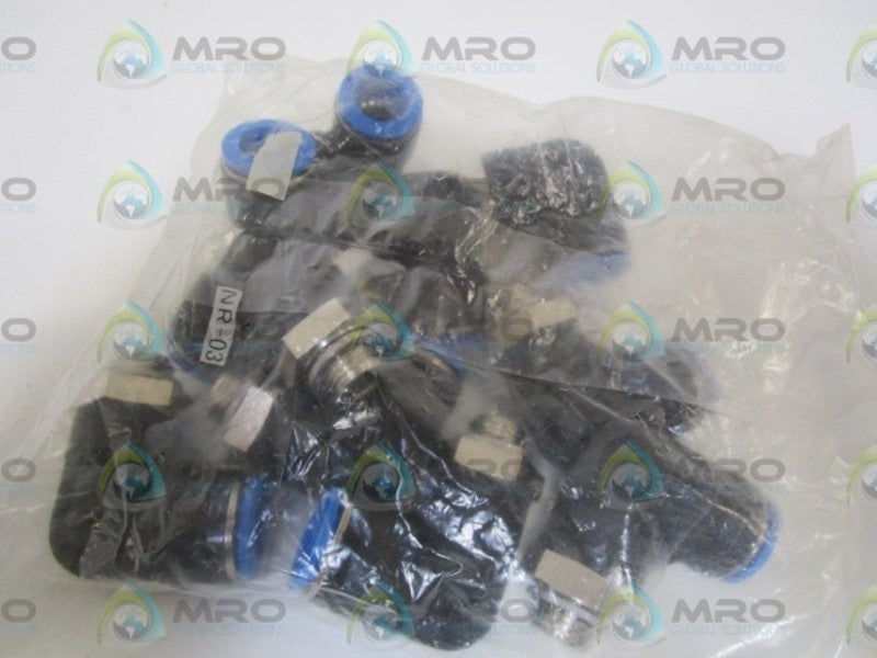 LOT OF 10 FESTO 186351 PUSH-IN L-FITTING QSL-G1/4-12 NSMP