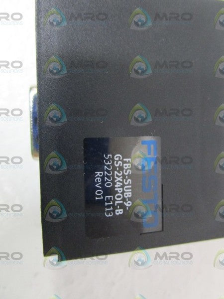 FESTO PLUG FBS-SUB-9-GS-2X4POL-B  NSNP