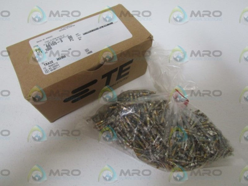 TE CONNECTIVITY 66105-3 LOT OF 1000 CONTACT SOCKET CRIMP  NSMP
