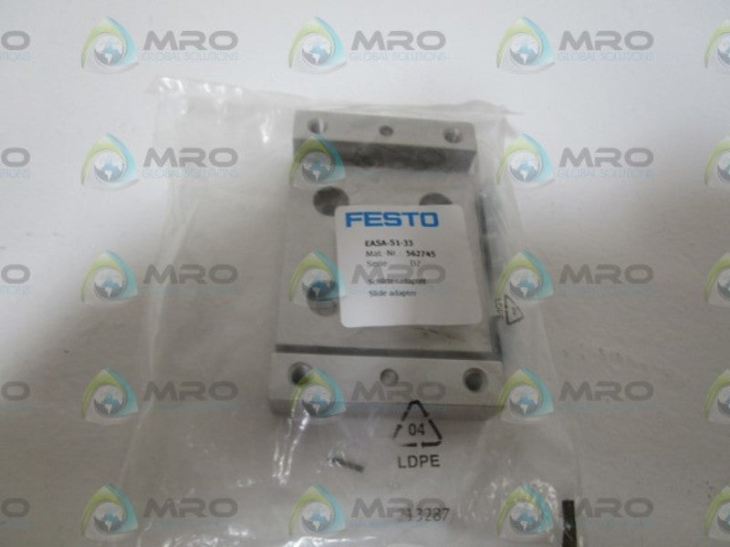 FESTO 562745 SLIDE ADAPTER EASA-S1-33 * NEW IN FACTORY BAG *