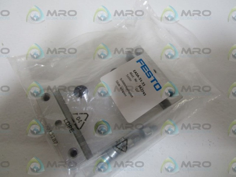 FESTO 562745 SLIDE ADAPTER EASA-S1-33 * NEW IN FACTORY BAG *