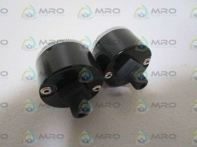 LOT OF 2 SMC ROUND GAUGE 0.2MPA G36-2-01 *USED*