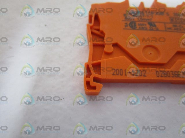 LOT OF 24 WAGO ORANGE BLOCK 2001-1202 *NEW NO BOX*