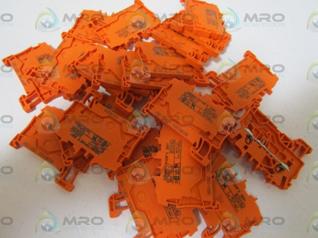 LOT OF 24 WAGO ORANGE BLOCK 2001-1202 *NEW NO BOX*