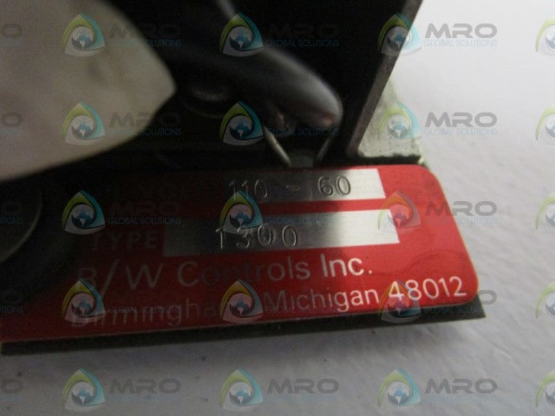 B/W CONTROLS 110-60 TYPE: 1300 * USED *