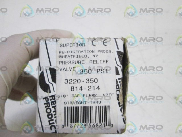 SUPERIOR VALVE 3220-350 *NEW IN BOX*