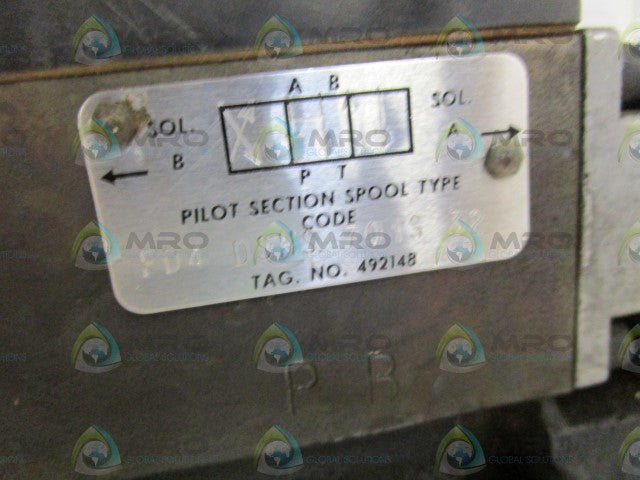 RACINE DIRECTIONAL VALVE FD4 BSHS 802S 02 *USED*