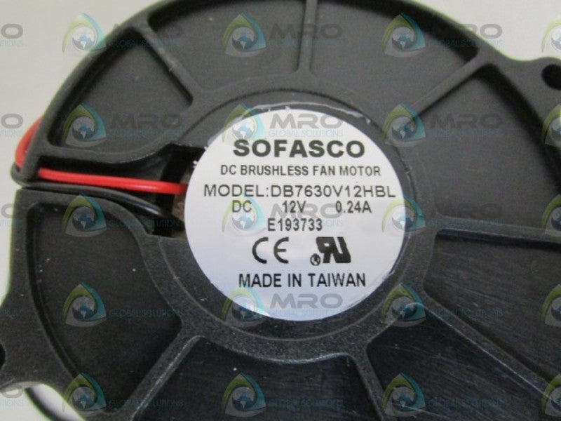 SOFASCO DC BRUSHLESS FAN MOTOR DB7630V12HBL *NEW NO BOX*