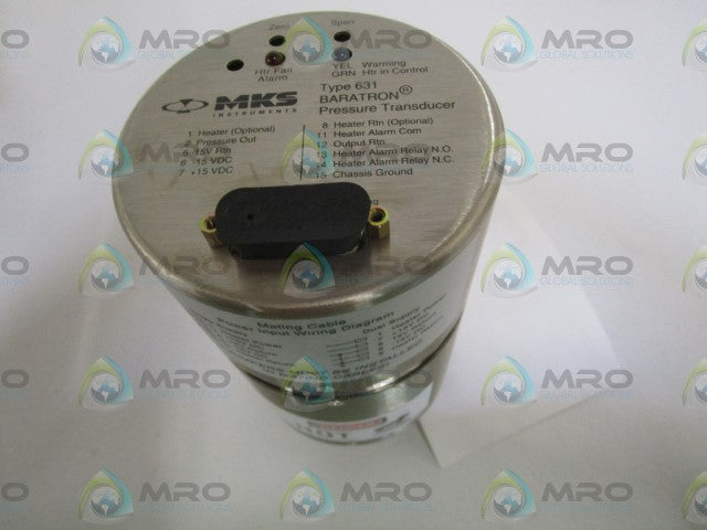 MKS INSTRUMENTS PRESSURE TRANSDUCER 631A01TNEH *NEW IN BOX*