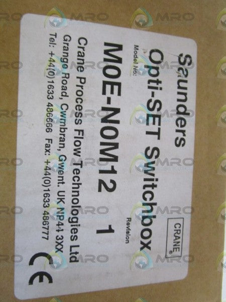 SAUNDERS OPTI-SET SWITCHBOX M0E-N0M12 *NEW IN BOX*
