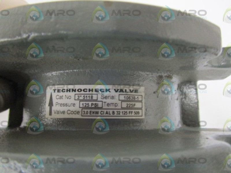 TECHNO 5118 CHECK VALVE 3" *NEW NO BOX*