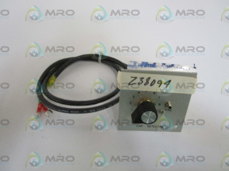 GENESIS MACHINERY CAP ADJUST DETECTOR C-143-G-330 *NEW NO BOX*