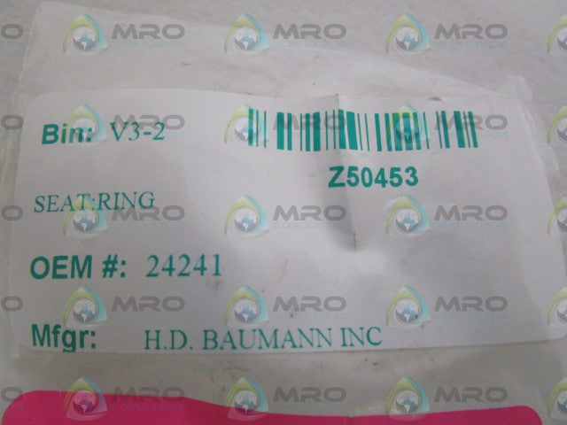H.D. BAUMANN INC. SEAT:RING 24241 *NEW NO BOX*