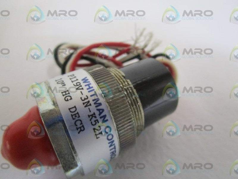 WHITMAN SWITCH P119V-3N-K52L *NEW NO BOX*