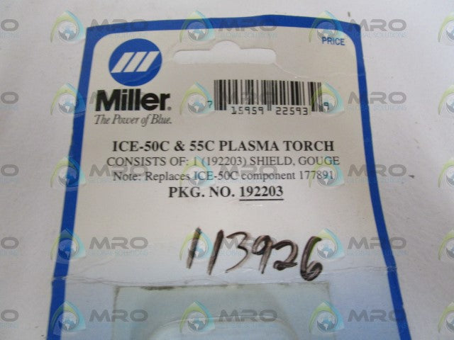 MILLER GOUGE SHIELD 192203 *ORIGINAL PACKAGE*