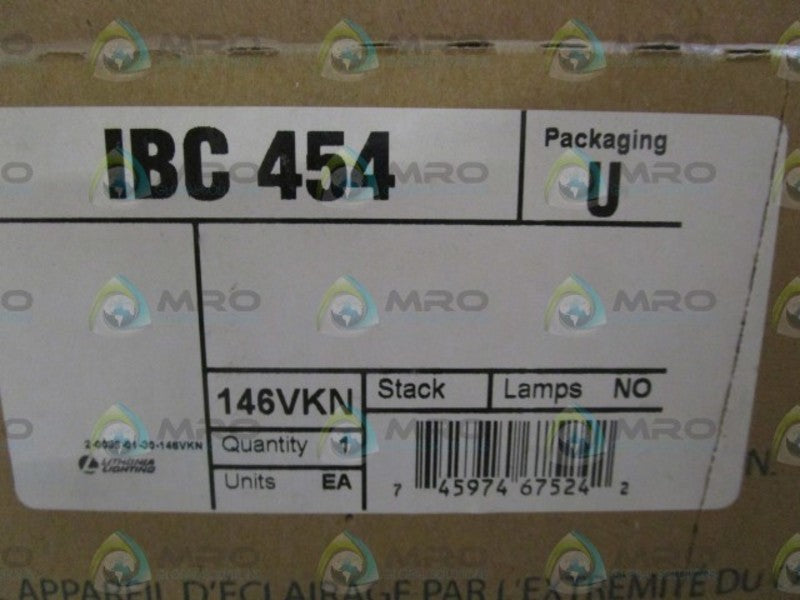 LITHONIA FLUORESCENT HIGH BAY FIXTURE IBC 454 *NEW IN BOX*