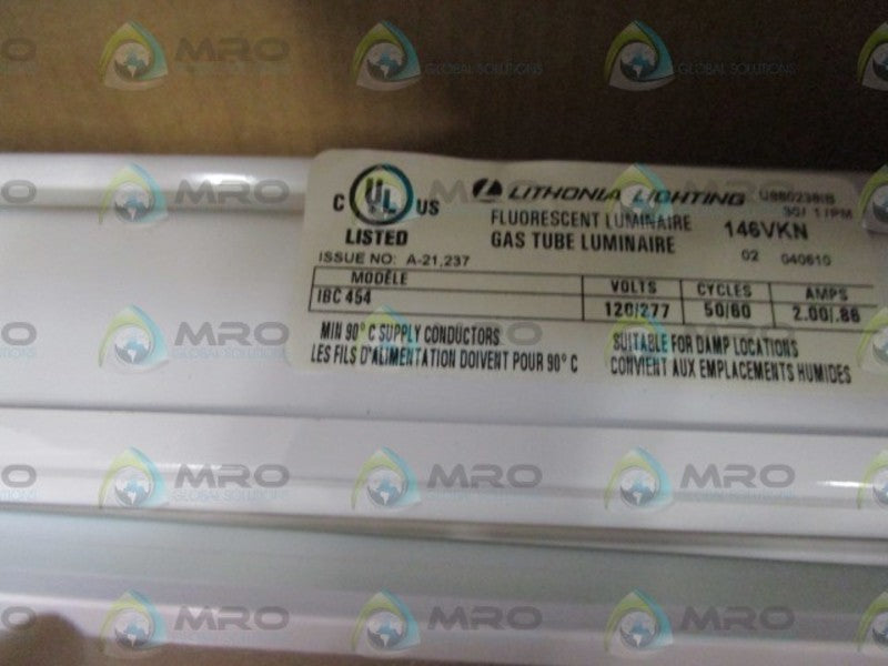 LITHONIA FLUORESCENT HIGH BAY FIXTURE IBC 454 *NEW IN BOX*