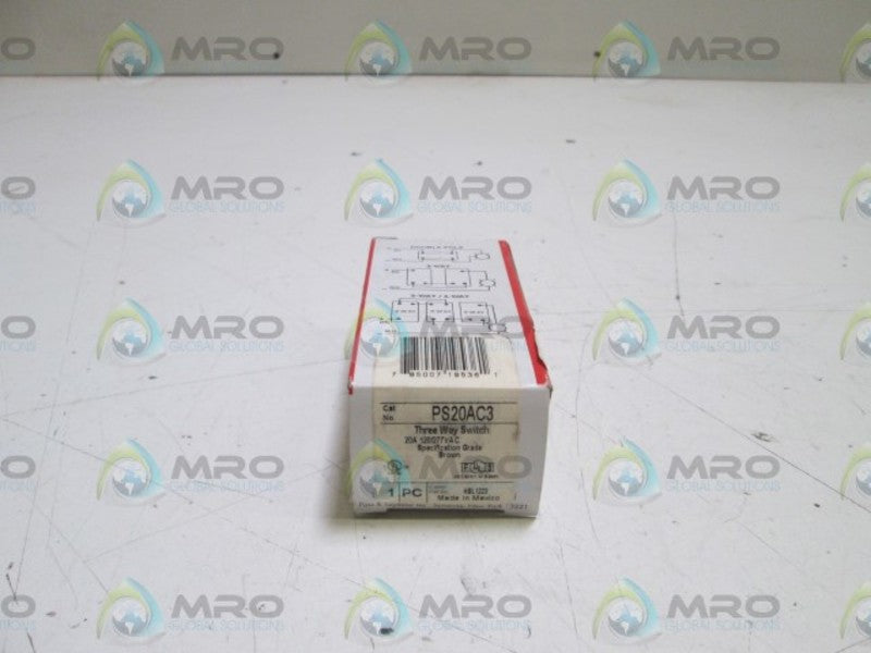 PASS & SEYMOUR THREE WAY SWITCH PS20AC3 NSMP