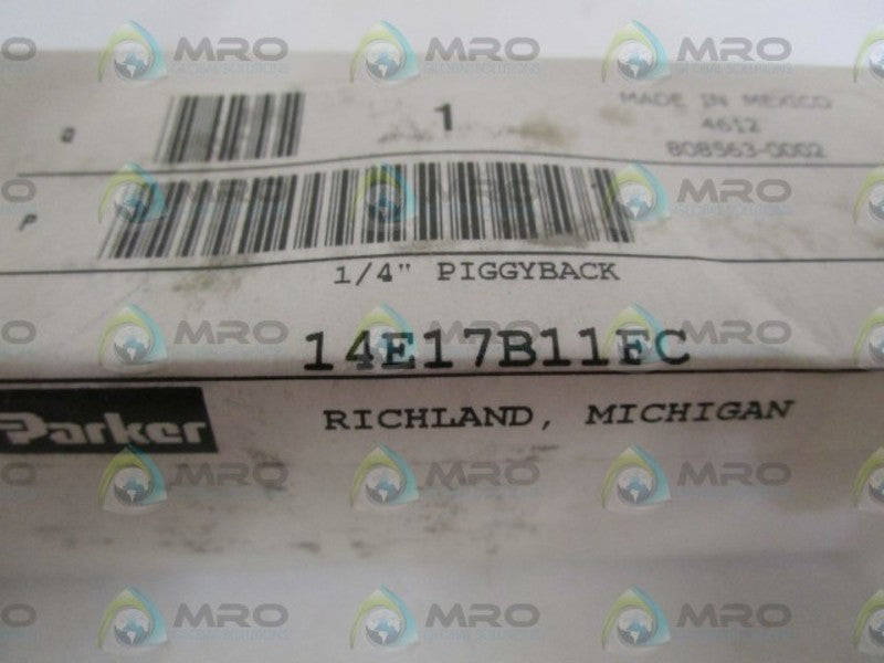 PARKER 1/4" PIGGYBACK 14E17B11FC  NSMP