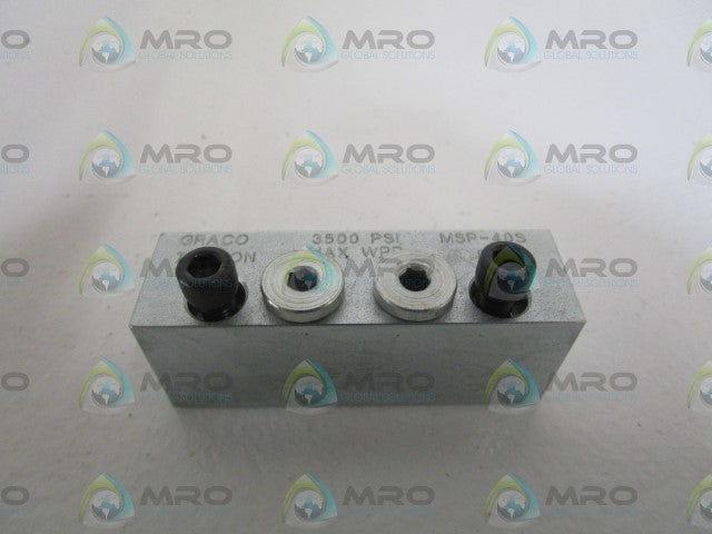 GRACO TRABON DIVIDER VALVE MSP-40S *NEW NO BOX*